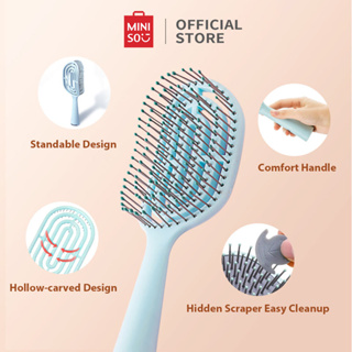 Miniso Lược Chải Tóc Tay Cầm Dài Tiện Dụng Cho Nữ