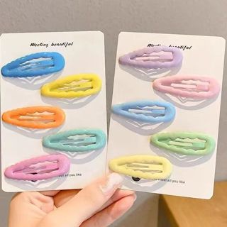 Kẹp Tóc Nhỏ Hình Giọt Nước Màu Kẹo Ngọt Dễ Thương Phong Cách Nhật Bản