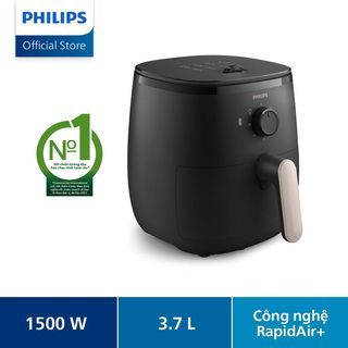Nồi Chiên Không Dầu Philips HD9100/80 1500W  3.7lít- Hàng Chính Hãng
