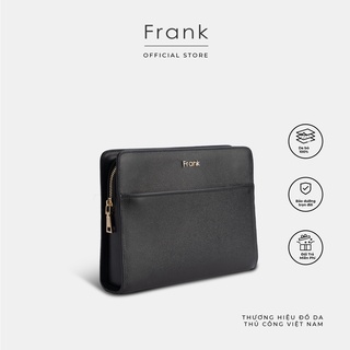 Túi Clutch Nam Da Bò Epsom Cao Cấp FRANK Jacques Pouch Ví Cẩm Tay Nam Nhiều Ngăn Sang Trọng Tiện Dụng - Ảnh 2