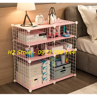 ??? KỆ LƯỚI SẮT / THÉP TĨNH ĐIỆN LẮP GHÉP ĐA NĂNG, TỦ TAB ĐẦU GIƯỜNG MINI SIÊU ĐẸP