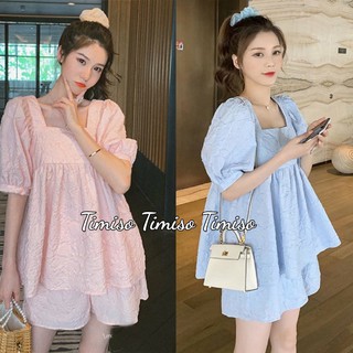 SET BỘ đồ bầu Babydoll đũi cao cấp        siêu mát siêu mềm thiết kế sang chảnh BĐ843