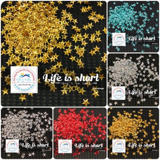 30g Kim Sa Ngôi Sao Lõm 10mm Đính Kết Trang Phục Thời Trang