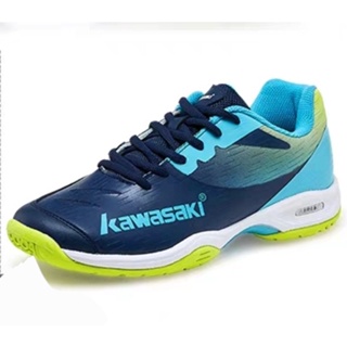 Giày cầu lông, giày bóng chuyển Kawasaki K2206 xanh lá tặng tất Yonex trị giá 50k
