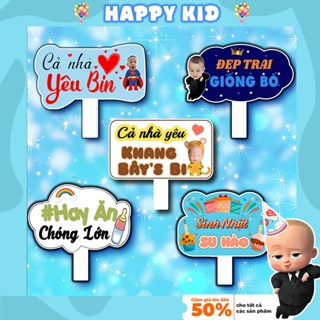 Bảng Hashtag cầm tay sinh nhật đám cưới họp lớp sự kiện thiết kế theo yêu cầu