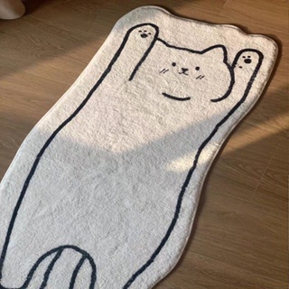 Xiaohongshu Bán Chạy ins Thảm Trải Sàn Giả Cashmere Chống Trượt Chống Mài Mòn Có Thể Giặt Máy