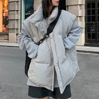 Áo Khoác Phao cotton Dày Dặn Dáng Rộng Thời Trang Thu Đông Cho Nữ