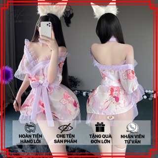 Kimono Hoa Anh Đào Trong Suốt Quyến Rũ 8978