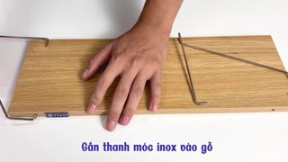 Kệ Gỗ Treo Tường Trang Trí Decor FIVO FB40 Không Cần Khoan,Tặng Kèm Đinh Và Móc Treo Inox, Dễ Dàng Gắn Lên Tường - Ảnh 2