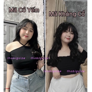 Áo Croptop Bẹt Vai Bigsize 68-90kg