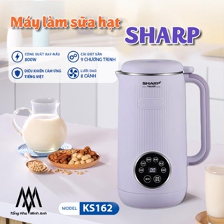 Máy Làm Sữa Hạt SHARP KS162 - Dung Tích 1 Lít - Máy xay thực phẩm đa năng - Máy nấu sữa đậu mini