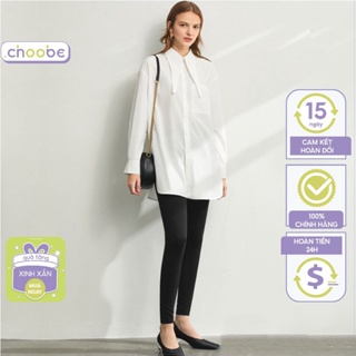 Quần legging nữ Choobe dài lưng cạp cao giữ nhiệt leggin thun ôm bó vải dày dặn bigsize Q15