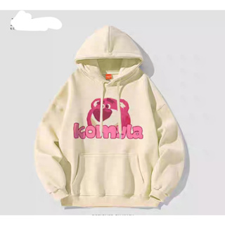 áo khoác nỉ mũ chui gấu hồng áo hoodie 5d