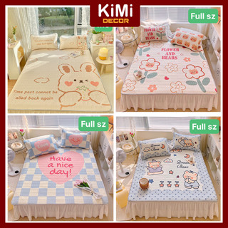 Chiếu Điều Hòa Mủ Cao Su Non Họa Tiết 3D Mát Lạnh Chuẩn Hàng Loại 1 Tặng Kèm 2 Vỏ Gối Nằm - KiMi Decor
