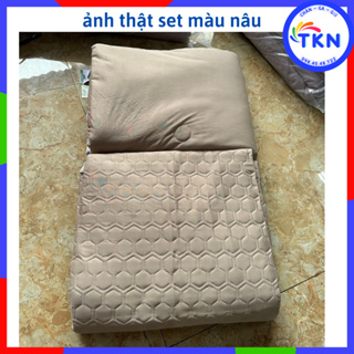 Bộ chiếu điều hoà cùng chăn thun lạnh chất siêu mềm mượt mát lạnh cao cấp,Set Chiếu cao su bo chun 4 món mẫu mới 2026
