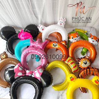Bóng phao cài tóc dễ thương 29cm mừng sinh nhật hpbd