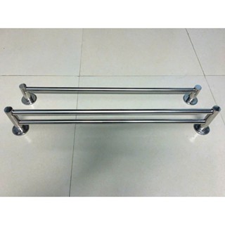 thanh treo khăn, giàn treo khăn tắm bằng thép không gỉ. size 60cm loại đơn và đôi