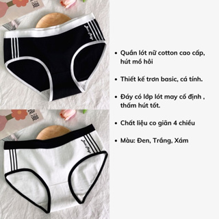 Quần lót nữ cotton cao cấp ôm trọn vòng 3 đáy quần kháng khuẩn khử mùi họa tiết sọc bên trẻ trung năng động DEVARI L520