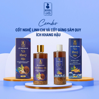 Combo Cốt Gừng, Cốt Nghệ Hạ Thổ Ích Khang Hậu Hoàng Uyển Giúp Da Sáng Mịn