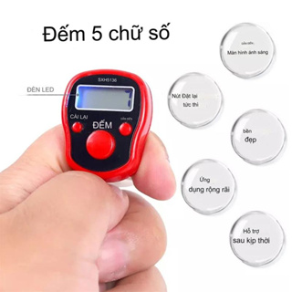 Máy đếm số niệm Phật đeo tay có đèn Led, đếm số lần, Đếm Hành Khách - Thành Viên - Túc Số, Đếm Kiện Tải Hàng