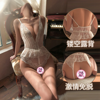 Váy ngủ ren nữ liền thân bodysuit 2 dây gợi cảm - Ảnh 2