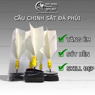 CẦU ĐÁ TRINH SẮT ĐÁ PHỦI - Loại 1 - Đế Cao Su Êm - Lông Gà Siêu Bền