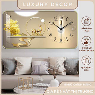 Đồng Hồ Tráng Gương HƯƠU TUẦN LỘC In UV 5D Cao Cấp - GIÁ SỈ TẠI XƯỞNG RẺ NHẤT THỊ TRƯỜNG