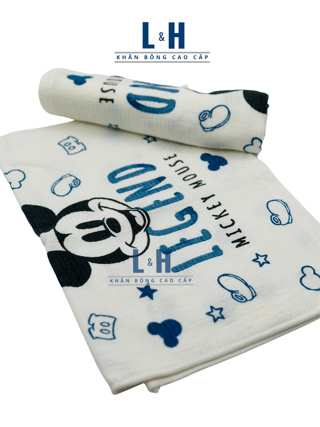 Khăn tắm 100% cotton Organic cho trẻ em, KT 35x80cm