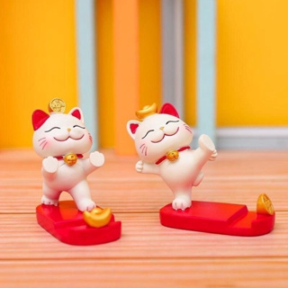 Giá Đỡ Điện Thoại Để Bàn Mẫu Mèo Thần Tài - Giá Đỡ Điện Thoại Mèo Trang Trí Bàn Làm Việc Siêu Cute