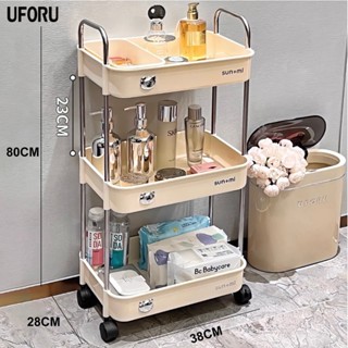kệ đựng đồ đa năng sunmix khay nhựa cao cấp, đựng đồ nhà bếp, có bánh xe di chuyển 2782