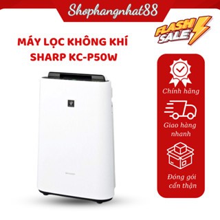 Máy Lọc Không Khí Sharp KC-P50W Hàng Nội Địa Nhật Chính Hãng Tặng Kèm Đổi Nguồn Trong 100V