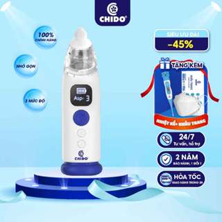 Máy Hút Mũi Cho Bé Sơ Sinh Chido - Bảo Hành 24 Tháng, 3 Cấp Độ, Hút Tự Động, phát nhạc, Công Nghệ Nhật Bản