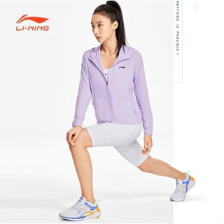 Áo gió chống nắng nữ Lining AFDS346