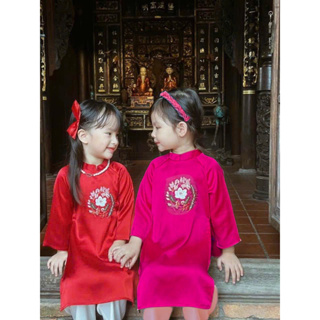 Áo dài cô ba sài gòn bé gái 2 màu kích cỡ 10-50 kg