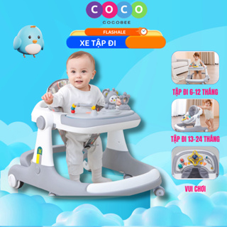 Xe tập đi cho bé chữ U đa năng COCOBEE có thể gấp gọn, tạo cho bé phương hướng cố định khi di chuyển