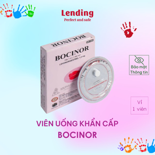 Tránh thai 72h dùng sau quan hệ Bocinor, bocinor khẩn cấp 72 giờ vỉ 1 viên