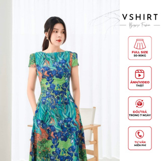Váy hoa diên vỹ bigsize  VSHIRT