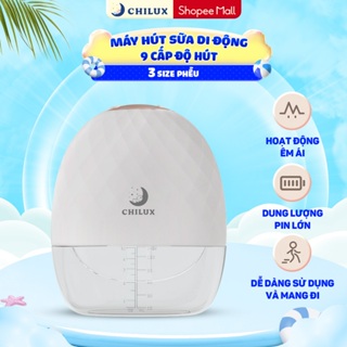 Máy hút sữa không dây CHILUX S23 thiết kế 9 cấp độ hút, thiết kế nhỏ gọn cao cấp, vận hành êm ái, dễ dàng mang đi