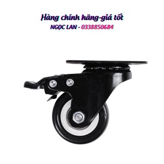Bánh xe đen chịu lực đường kính 6cm xoay 360 độ - đơn giá 1 cái