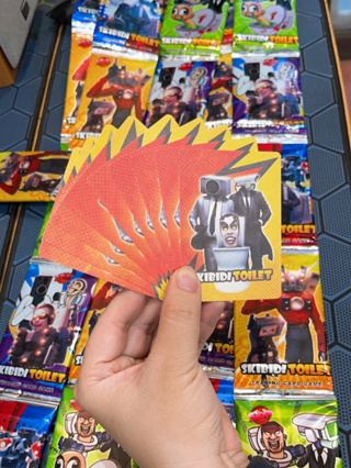 RANDOM CARD - Bộ thẻ bài Skibidi Toilet ảnh bài cứng cáp làm quà tặng