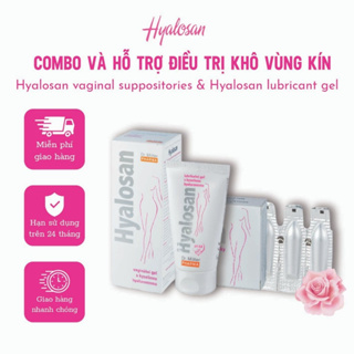 Combo dưỡng ẩm se khít, giảm khô làm hồng Hyalosan đạt tiêu chuẩn Châu Âu