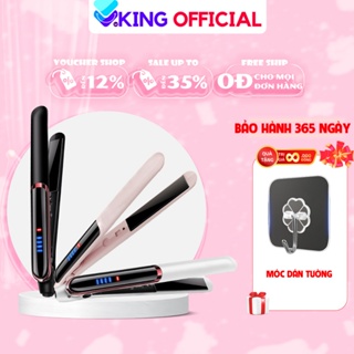 Máy duỗi tóc đa năng 3in1 HOHO Chất liệu gốm làm nóng nhanh, kep không rít tóc giúp ngăn ngừa hư tổn an toàn dễ sử dụng