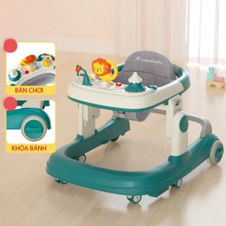 Xe tập đi Chữ U Cho Bé. Xe Tập Đi hàng cao cấp kèm bàn nhạc có bàn ăn dặm Q