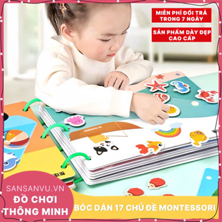 Ho c Liê u Bo c Da n Montessori Thông Minh 17 Chu  Đê  Sansanvu Đô  Chơi Gia o Du c Sơ m Cho Be  Ta i Du ng Nhiê u Lâ n