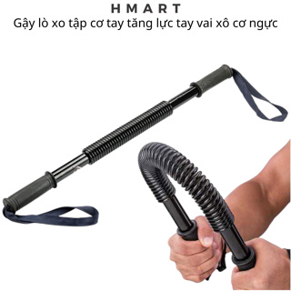Gậy lò xo tập cơ tay Hmart Dụng cụ bẻ tăng lực tay vai xô cơ ngực 20kg 30kg 40kg 50kg 60kg 100kg gym thể thao hiệu quả