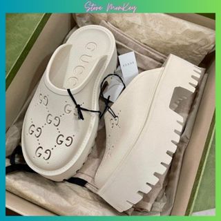 New Dép Sục Gucci Đê  Cao Su , su c GC đê  5cm Nữ Đủ Màu Sắc Hàng Cao Cấp Đế Siêu Êm Dễ Phối Đồ Bản QC