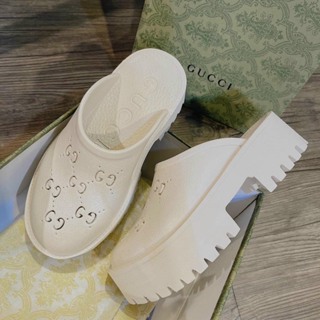 New Dép Sục Gucci Đê Cao Su , su c GC đê 5cm Nữ Đủ Màu Sắc Hàng Cao Cấp Đế Siêu Êm Dễ Phối Đồ Bản QC - Ảnh 2
