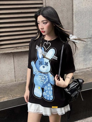 Áo thun tay lỡ, form rộng vải Cotton - Thời trang nam nữ Unisex Streetwear Badd.Rabbit