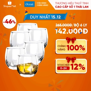 Bộ 6 Ly Thủy Tinh Ocean Jubilee Rock 340ml