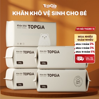 Khăn khô đa năng TOPGIAKDIS dạng rút siêu mềm mịn an toàn cho da em bé